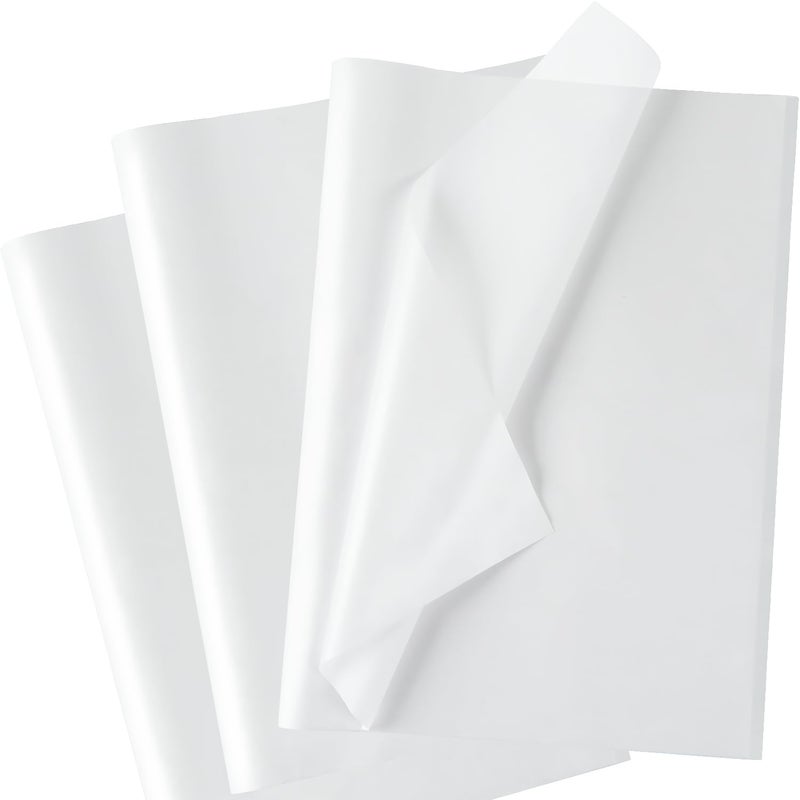 RUIFUN Metallic White Tissue Paper 20""X14""  60 Sheets Pearlescent Shiny White Tissue Paper Bulk  White Tissue Paper for Gift Bags Crafts Packaging  White Tissue Paper Sheets for Christmas Birthday Wedding - Image 1